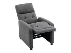 Clearance Vente-unique Poltrona articulada em tecido capitonê cor antracite JARAMILO Cinza antracite