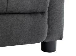 Clearance Vente-unique Poltrona articulada em tecido capitonê cor antracite JARAMILO Cinza antracite