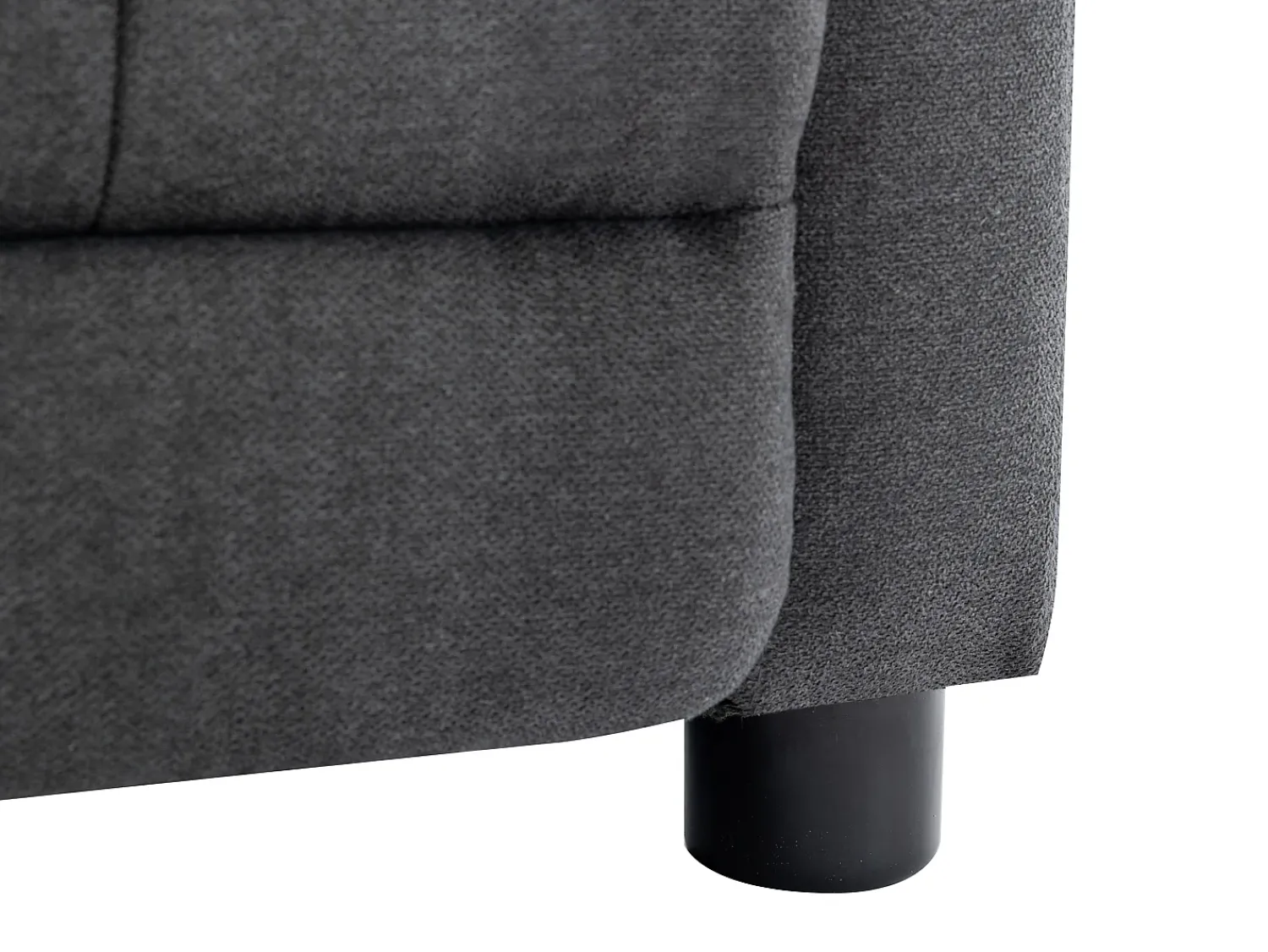 Clearance Vente-unique Poltrona articulada em tecido capitonê cor antracite JARAMILO Cinza antracite