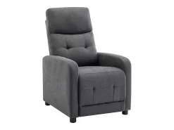 Clearance Vente-unique Poltrona articulada em tecido capitonê cor antracite JARAMILO Cinza antracite
