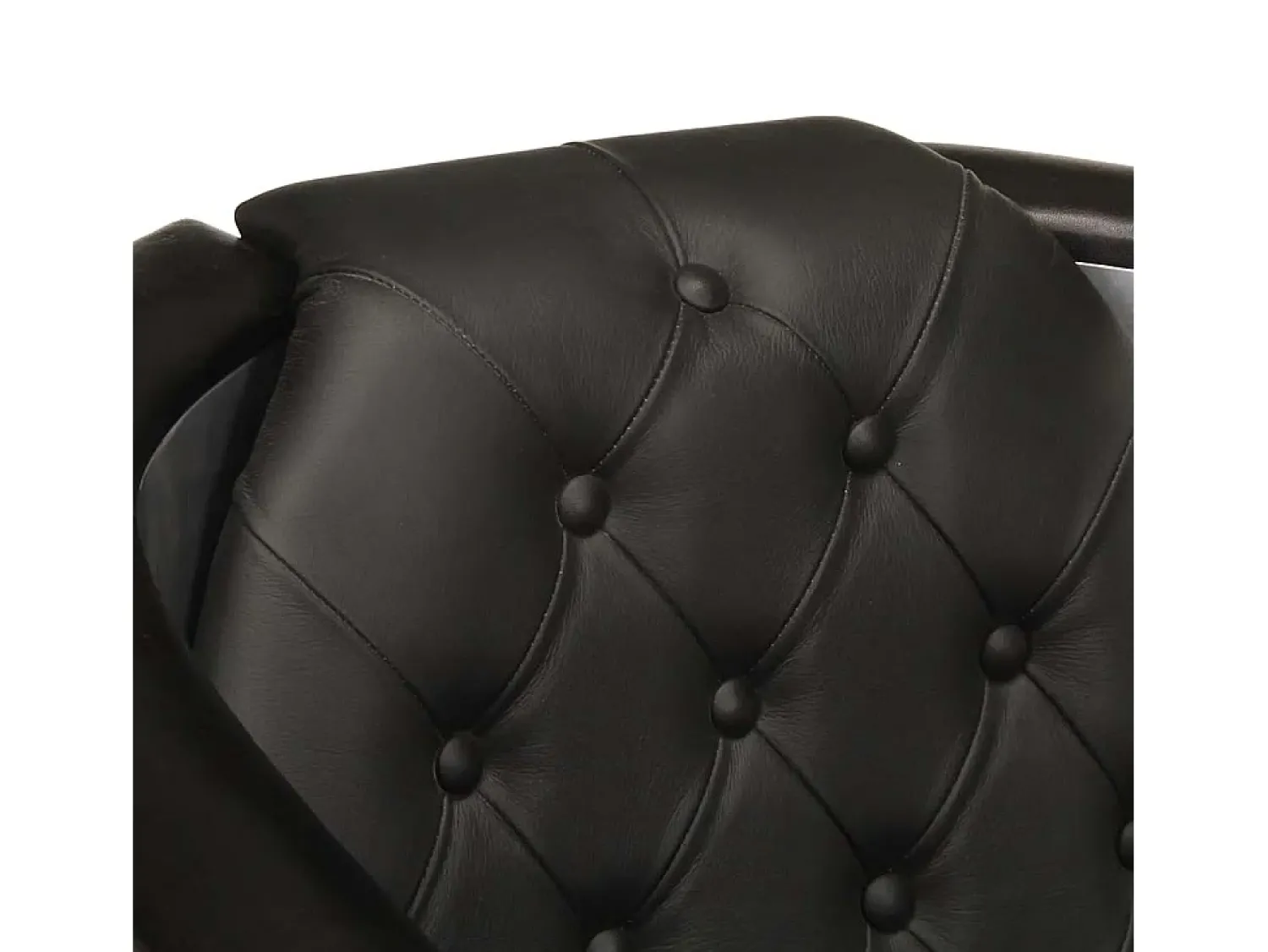 Outlet vidaxl Poltrona aviador em couro genuíno Preto