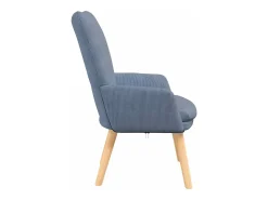 Poltrona*vidaxl poltrona 63 x 67 x 94 cm tecido Azul
