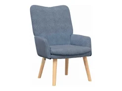 Poltrona*vidaxl poltrona 63 x 67 x 94 cm tecido Azul