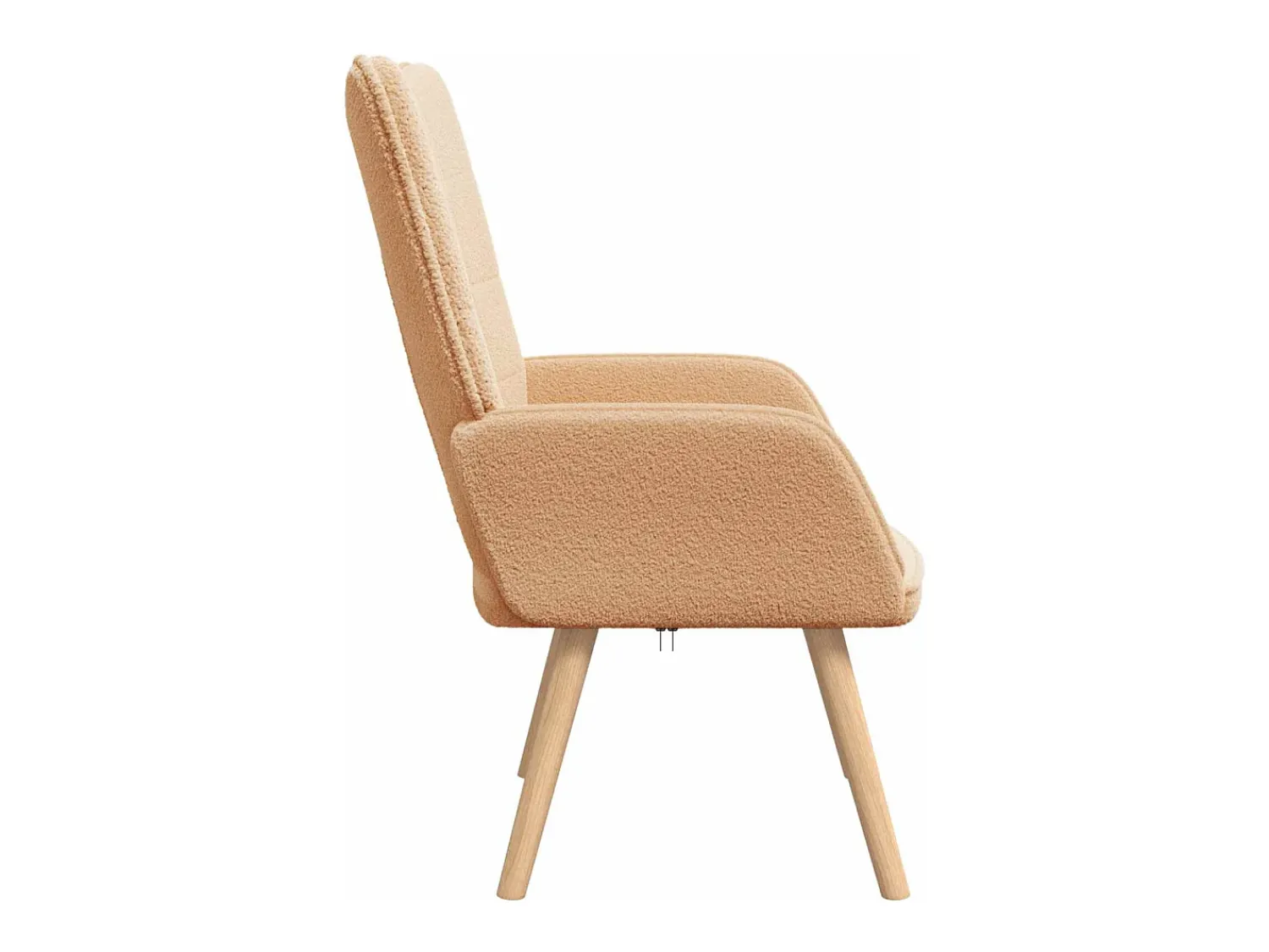 Poltrona|vidaxl poltrona 62 x 67 x 95,5 cm Tecido Sherpa Bege