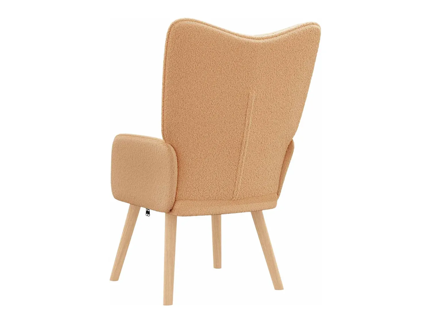 Poltrona|vidaxl poltrona 62 x 67 x 95,5 cm Tecido Sherpa Bege