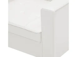 vidaxl Poltrona branca 75x70x75 cm couro sintético^ Poltrona