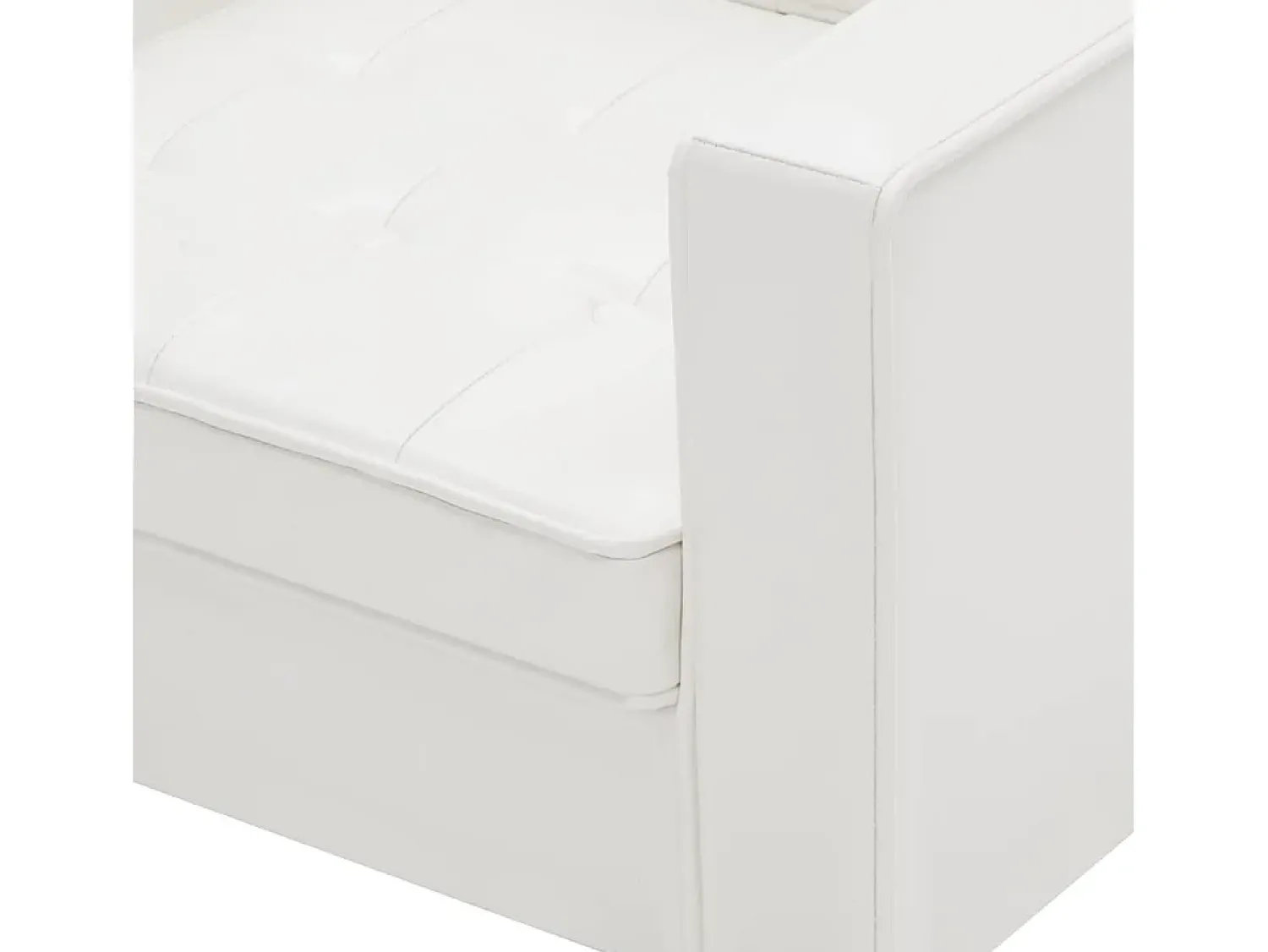 vidaxl Poltrona branca 75x70x75 cm couro sintético^ Poltrona