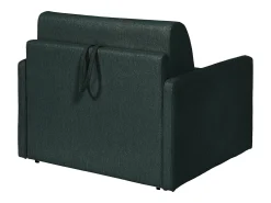 Vente-unique Poltrona cama express em tecido verde pinheiro - Dormir 100 cm - Colchão 14 cm - CALIFE Verde pinho