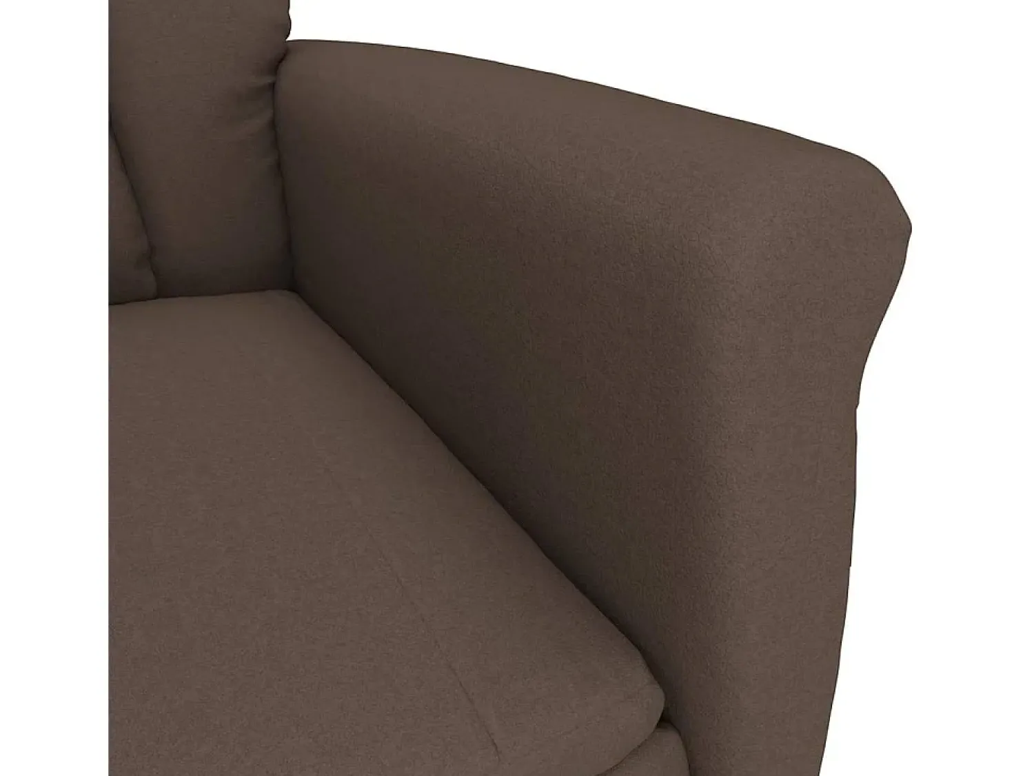 Poltrona|vidaxl poltrona 96,5 x 70,5 x 95 cm Microfibra Castanho