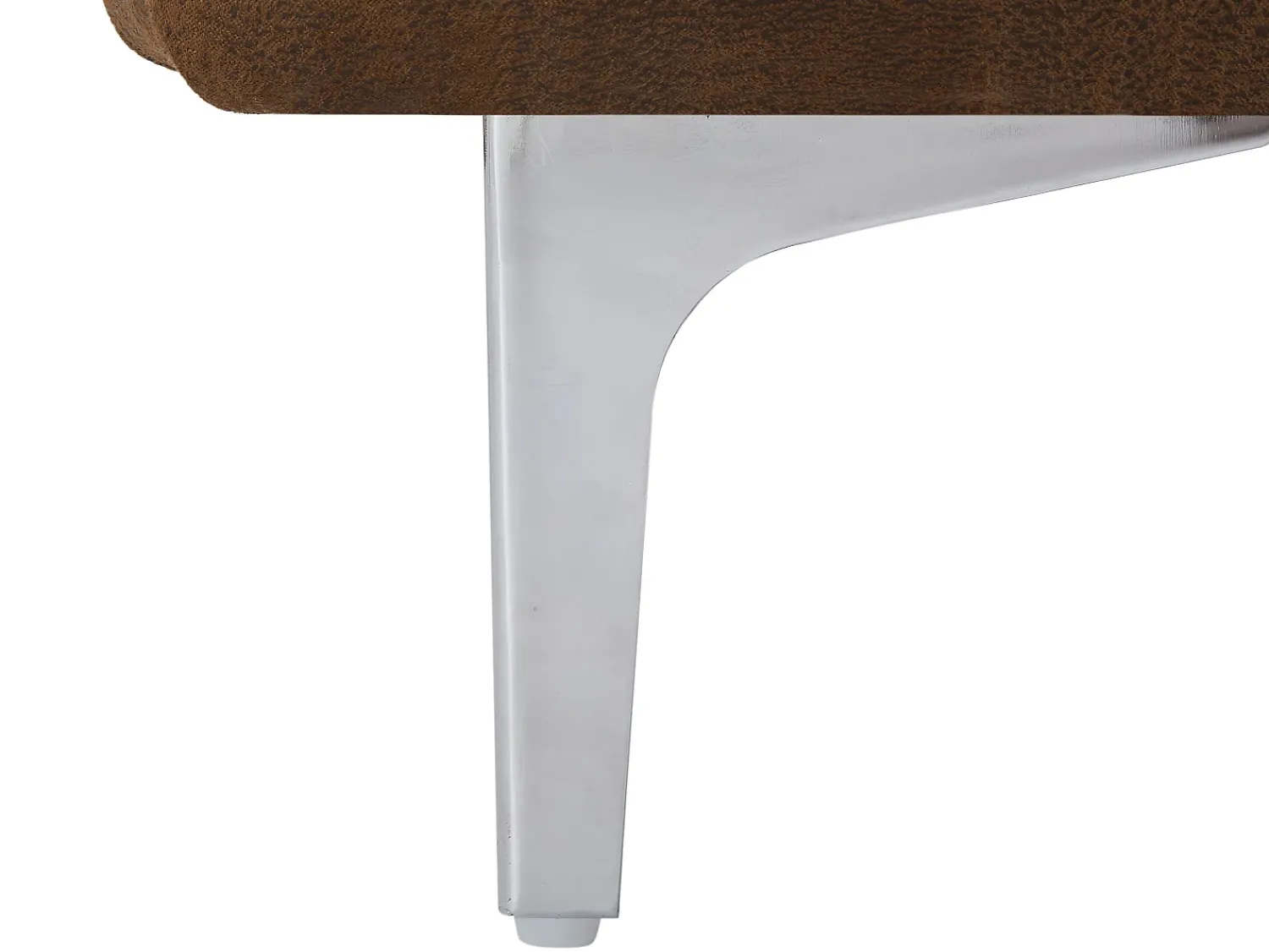 Best Vente-unique Poltrona Chesterfield em microfibra com aspecto de couro envelhecido EDWINA Castanho