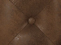 Best Vente-unique Poltrona Chesterfield em microfibra com aspecto de couro envelhecido EDWINA Castanho