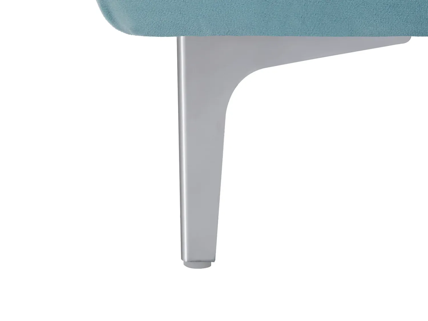 Hot Vente-unique Poltrona chesterfield em veludo azul pastel e pés em metal EDWINA Azul claro