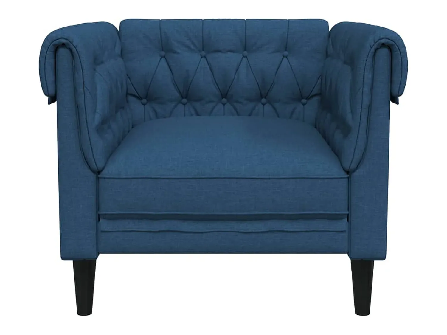 Poltrona* Poltrona chesterfield tecido PT880219 Azul