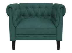 Online Poltrona chesterfield tecido -escuro PT473408 Verde