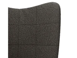 Poltrona|vidaxl poltrona Cinza Escuro 62 x 67 x 95,5 cm Tecido Sherpa Cinzento