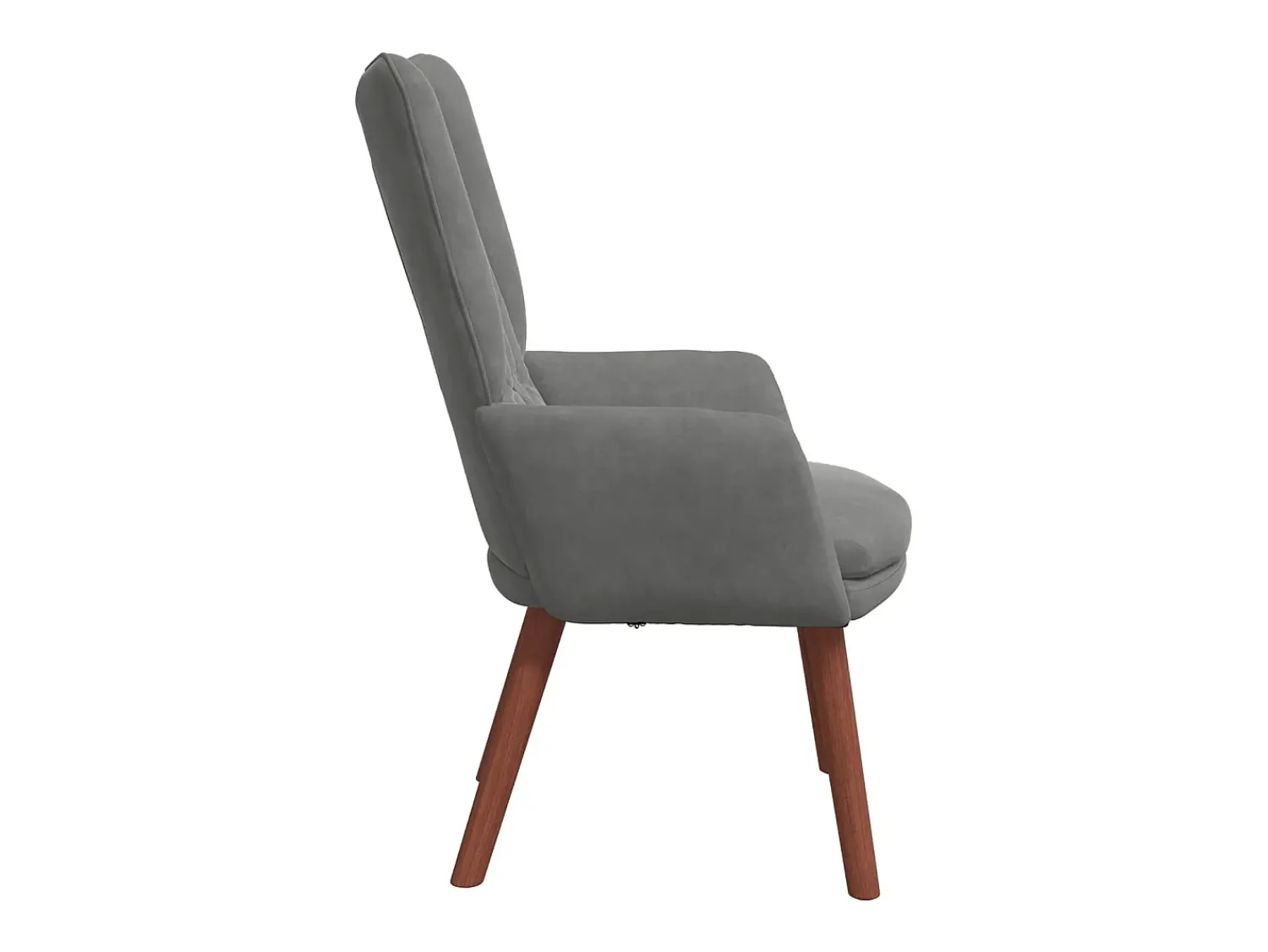Poltrona*vidaxl poltrona Cinza Escuro 63 x 67 x 94 cm Veludo Cinzento