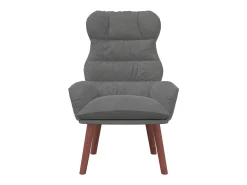vidaxl poltrona Cinza Escuro 69 x 74 x 93 cm Veludo^ Poltrona