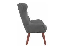 vidaxl poltrona Cinza Escuro 69 x 74 x 93 cm Veludo^ Poltrona