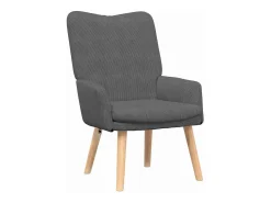 vidaxl poltrona Cinza Escuro 63 x 67 x 94 cm tecido^ Poltrona
