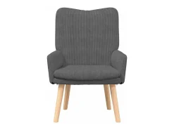 vidaxl poltrona Cinza Escuro 63 x 67 x 94 cm tecido^ Poltrona