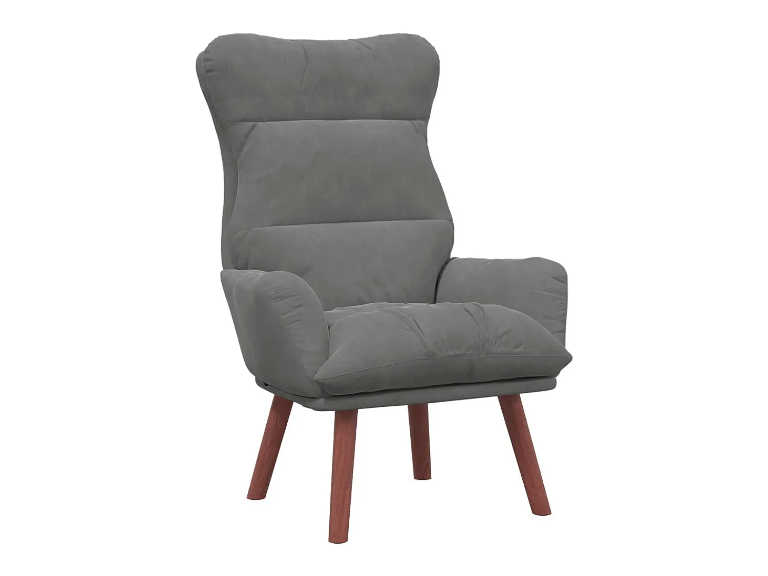 Poltrona*vidaxl poltrona Cinza Escuro 69 x 74 x 93 cm Veludo Cinzento