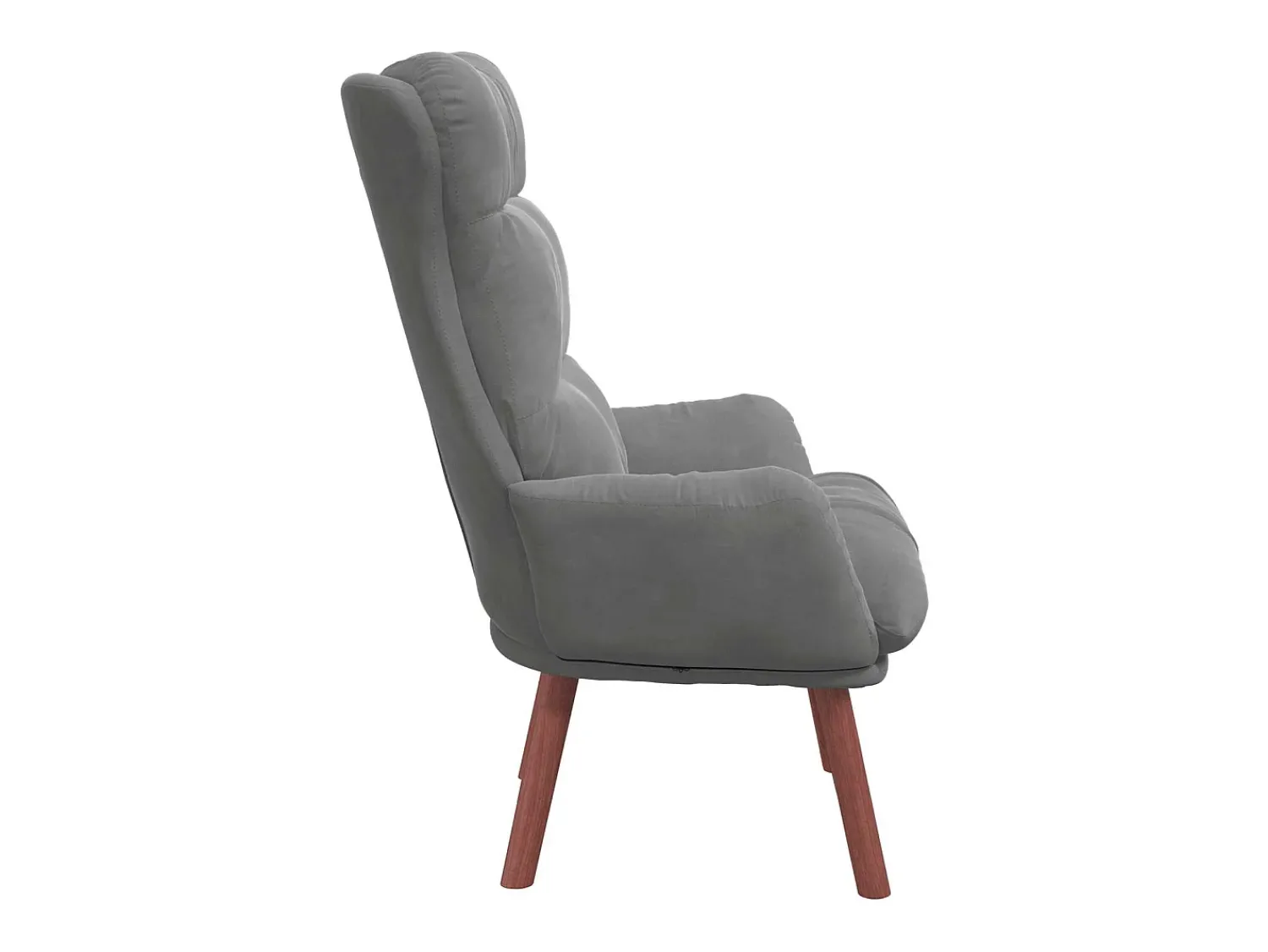 Poltrona*vidaxl poltrona Cinza Escuro 69 x 74 x 93 cm Veludo Cinzento