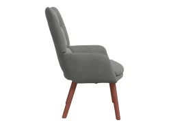 Poltrona|vidaxl poltrona Cinza Escuro 63 x 67 x 94 cm Veludo Cinzento