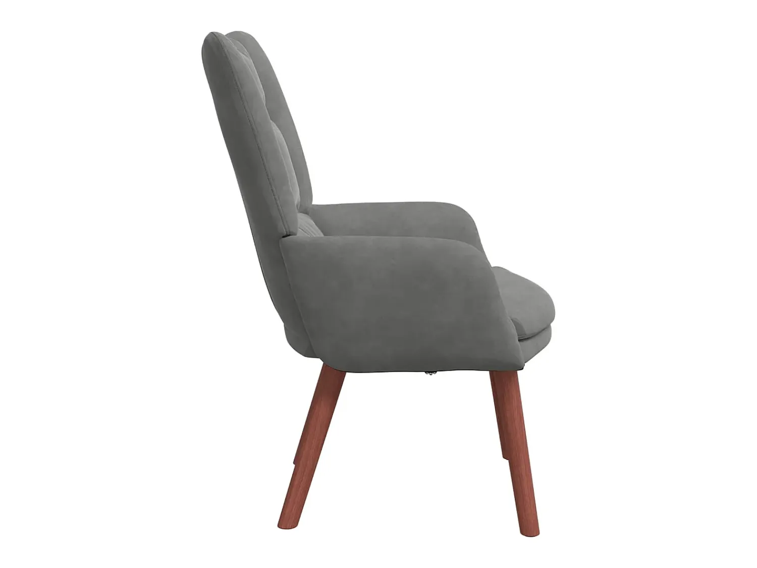 Poltrona|vidaxl poltrona Cinza Escuro 63 x 67 x 94 cm Veludo Cinzento