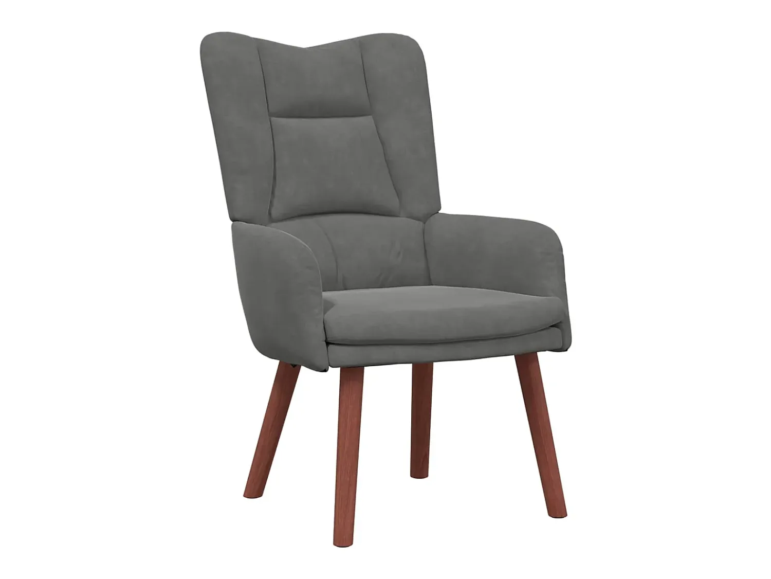 Poltrona|vidaxl poltrona Cinza Escuro 63 x 67 x 94 cm Veludo Cinzento