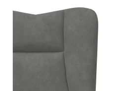 Poltrona|vidaxl poltrona Cinza Escuro 63 x 67 x 94 cm Veludo Cinzento