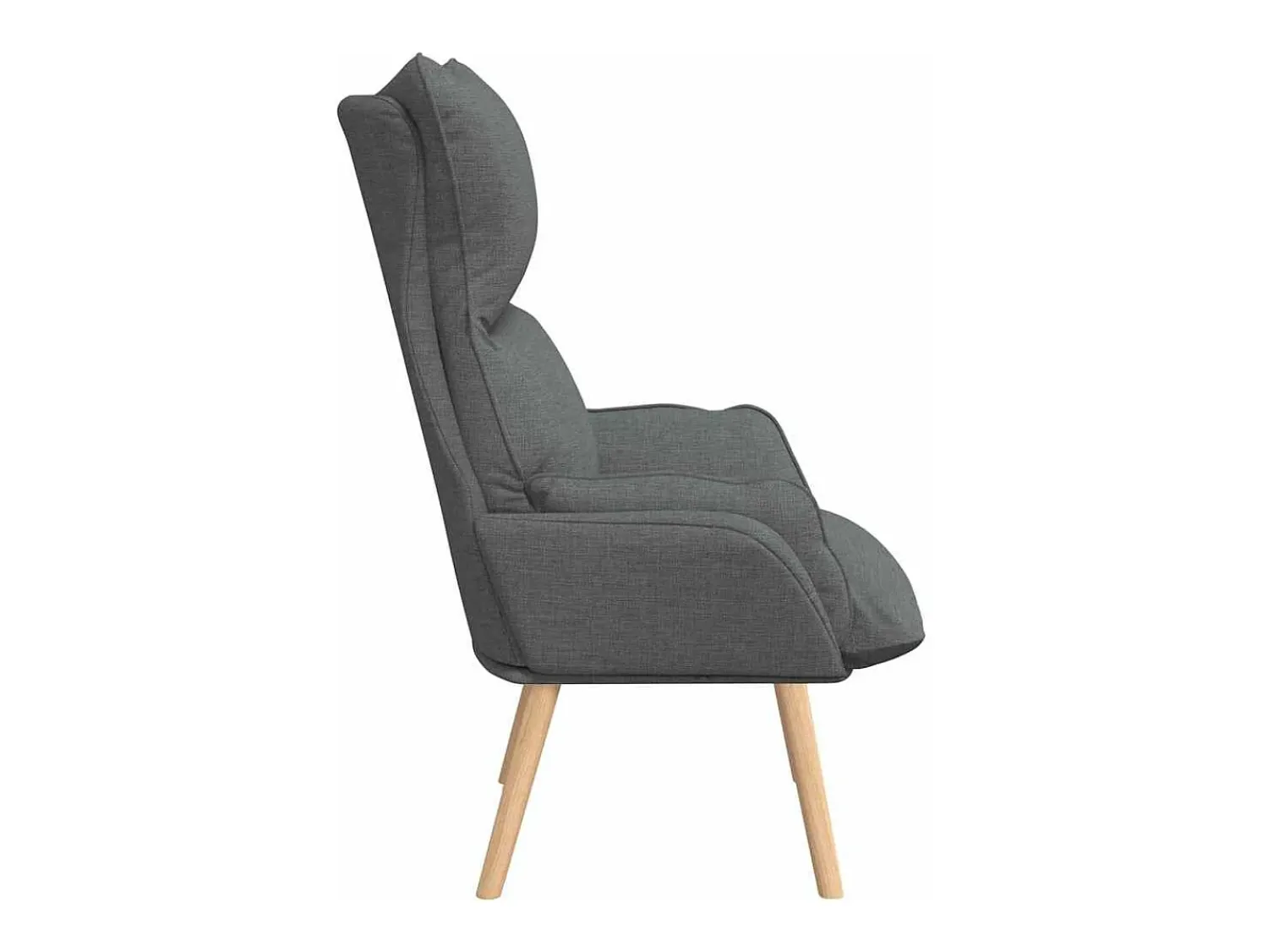 Discount vidaxl poltrona Cinza Escuro 69 x 74 x 93 cm Tecido e Contraplacado Cinzento