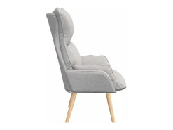 Poltrona*vidaxl poltrona Cinza Nuvem 69 x 74 x 93 cm Tecido e Contraplacado Cinzento