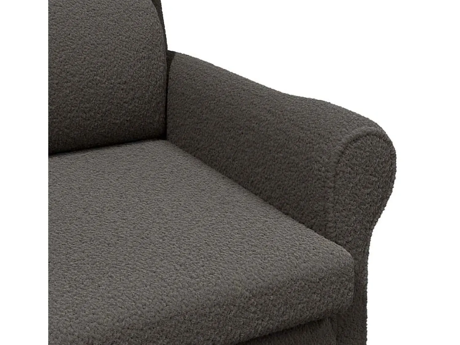 Clearance vidaxl poltrona escuro 76 x 94 x 102 cm Tecido Soft Sherpa Cinzento