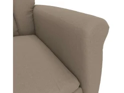 vidaxl poltrona Cinzento-acastanhado 96,5 x 70,5 x 95 cm Microfibra^ Poltrona
