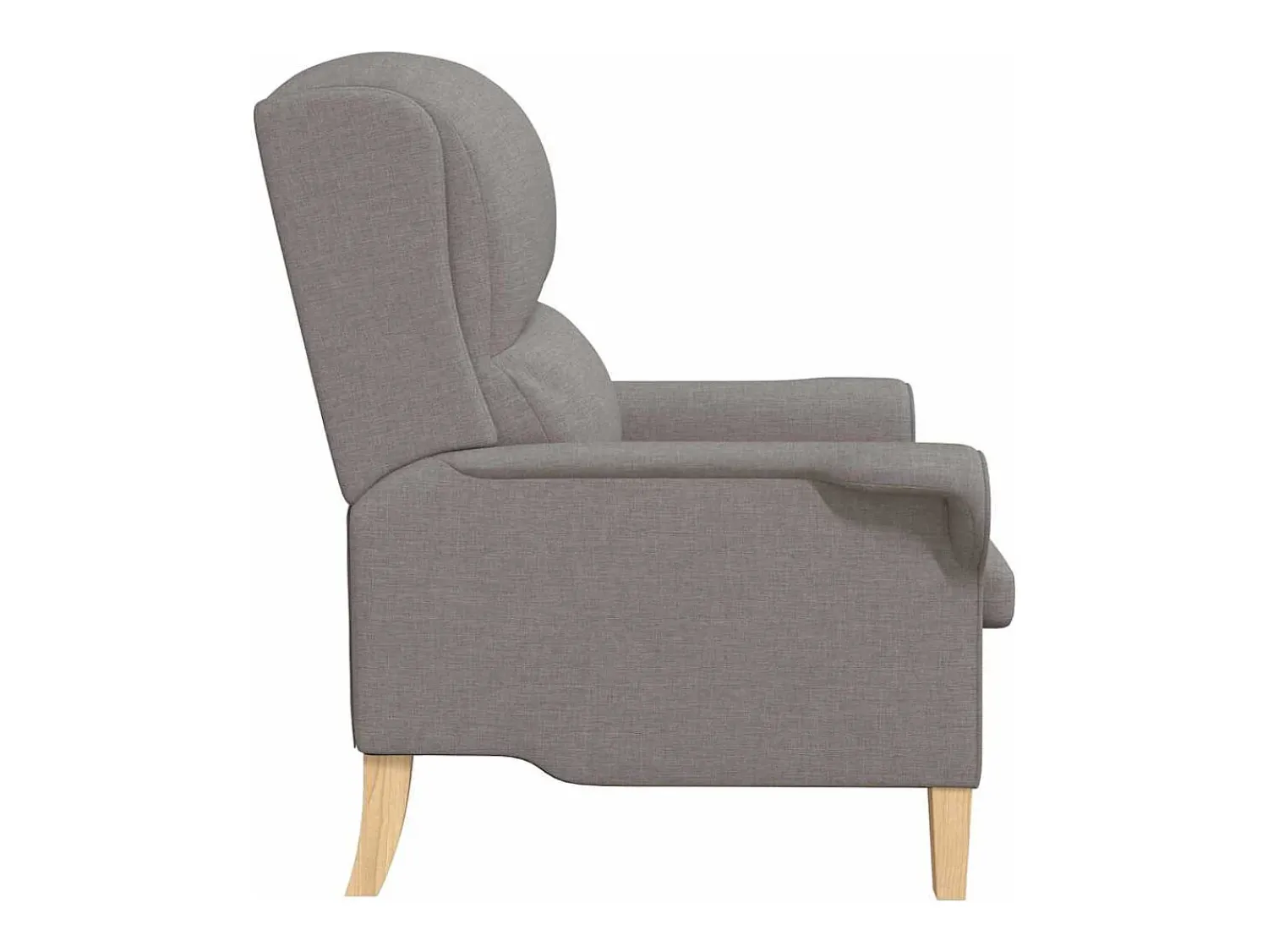 Poltrona*vidaxl poltrona Cinzento-acastanhado 76 x 94 x 102 cm tecido Taupe
