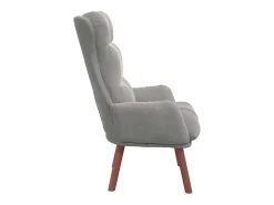 Poltrona*vidaxl poltrona Cinzento-claro 69 x 74 x 93 cm Veludo Cinzento claro