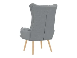 Poltrona|vidaxl poltrona Cinzento-claro 69 x 74 x 93 cm Tecido e Contraplacado Cinzento claro