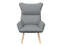 Poltrona|vidaxl poltrona Cinzento-claro 69 x 74 x 93 cm Tecido e Contraplacado Cinzento claro