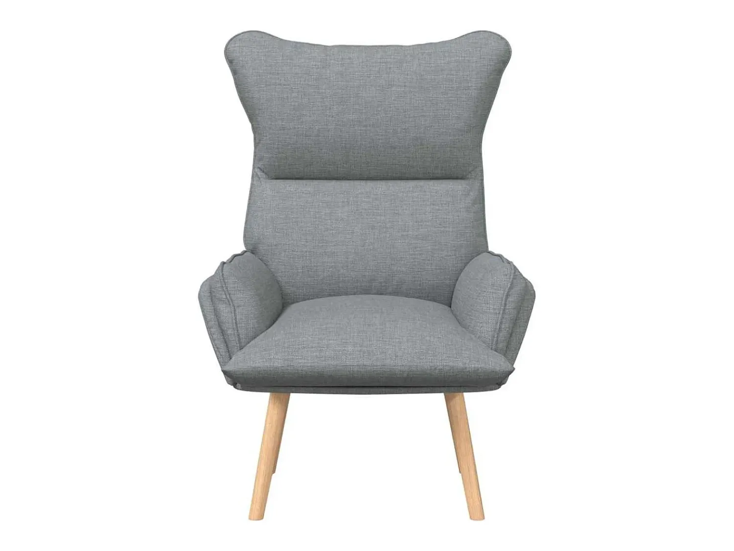 Poltrona|vidaxl poltrona Cinzento-claro 69 x 74 x 93 cm Tecido e Contraplacado Cinzento claro