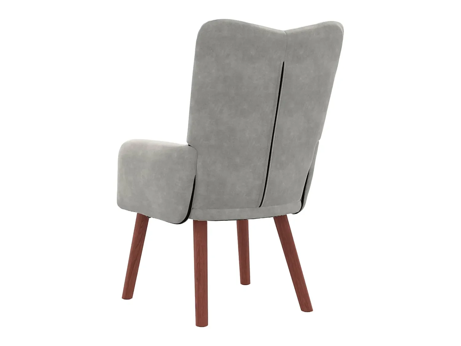 Poltrona*vidaxl poltrona Cinzento-claro 63 x 67 x 94 cm Veludo Cinzento claro