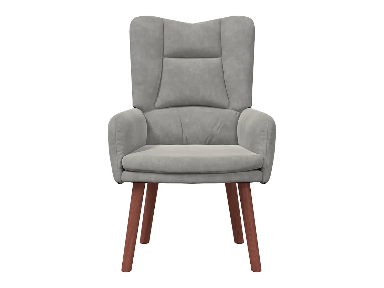 Poltrona*vidaxl poltrona Cinzento-claro 63 x 67 x 94 cm Veludo Cinzento claro