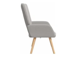 vidaxl poltrona Cinzento-claro 62 x 67 x 95,5 cm Tecido Sherpa^ Poltrona