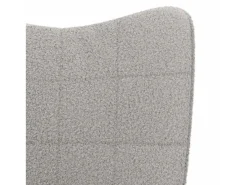 vidaxl poltrona Cinzento-claro 62 x 67 x 95,5 cm Tecido Sherpa^ Poltrona