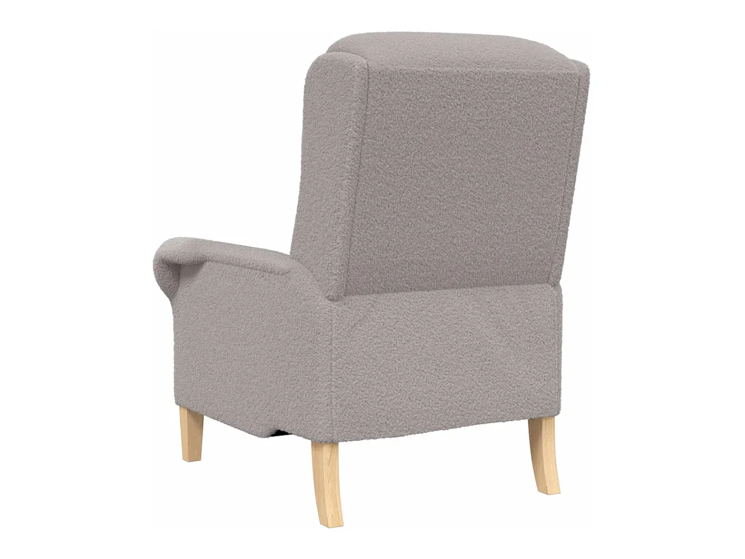 Poltrona|vidaxl poltrona Cinzento-claro 76 x 94 x 102 cm Tecido Soft Sherpa Cinzento claro