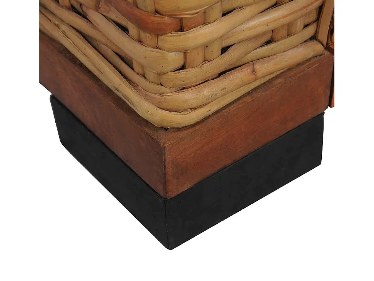 Poltrona|vidaxl Poltrona com almofadões em vime natural Castanho