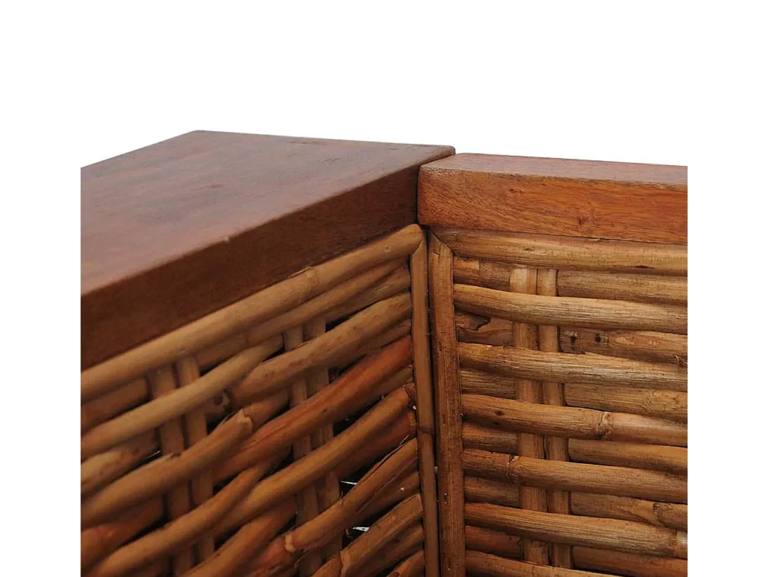 Poltrona|vidaxl Poltrona com almofadões em vime natural Castanho