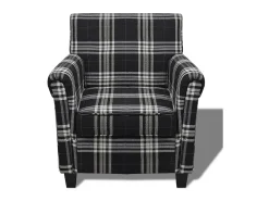 New Poltrona com almofadão tecido PT202811 Preto