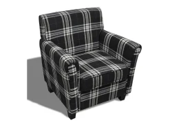 New Poltrona com almofadão tecido PT202811 Preto