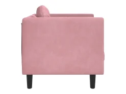 Poltrona| Poltrona com almofadão veludo PT767587 Rosa