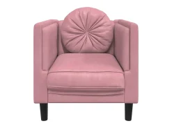 Poltrona| Poltrona com almofadão veludo PT767587 Rosa